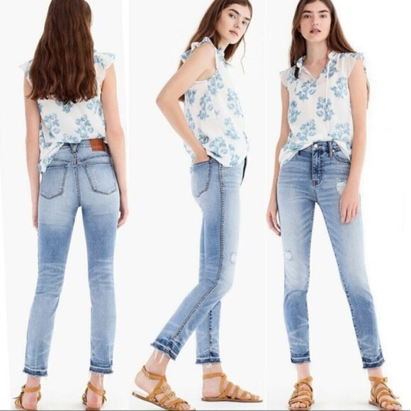 Point Sur 10" hightower straight distressed jeans - Picture 1 of 5